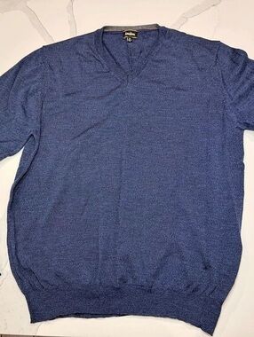 Neiman Marcus V-Neck Merino Wool Sweater XXL Like New